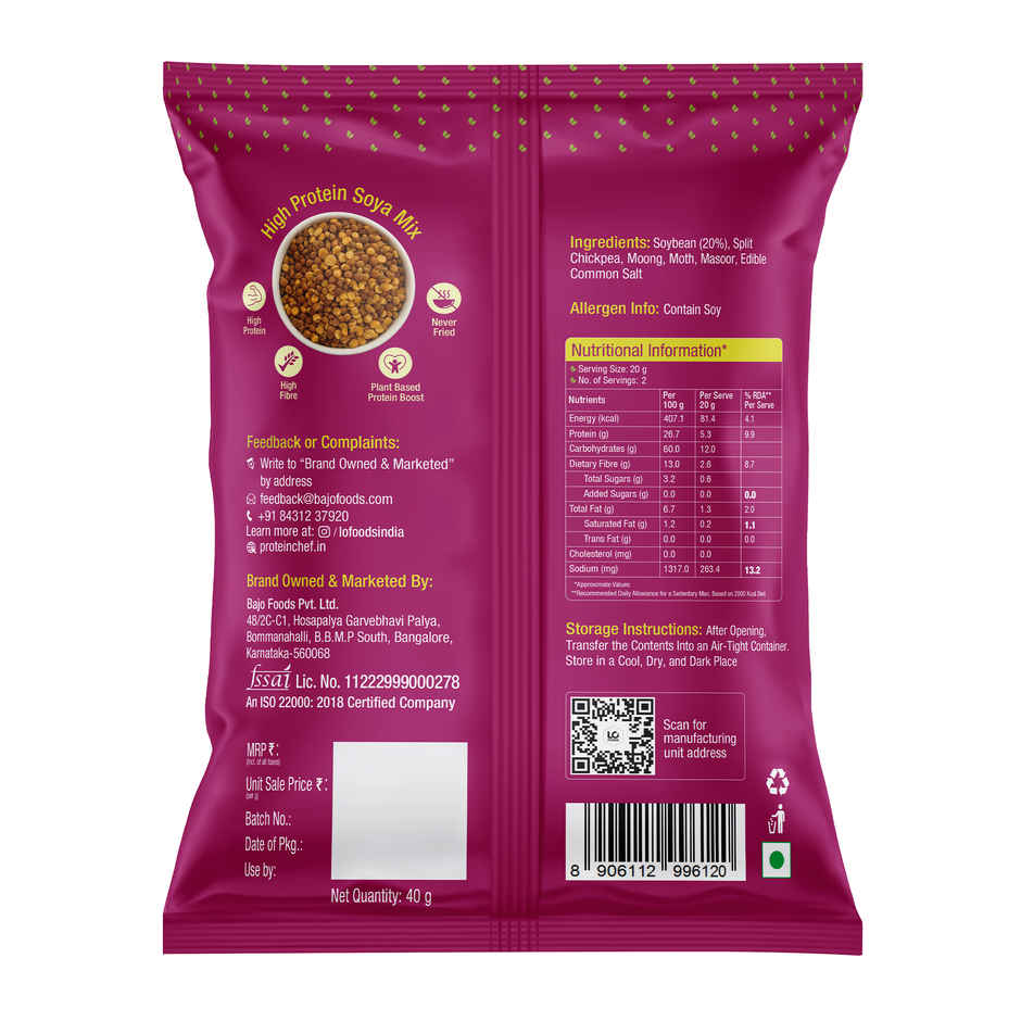 Protein Chef 5 Pulse Mix High Protein Roasted Healthy Snacks