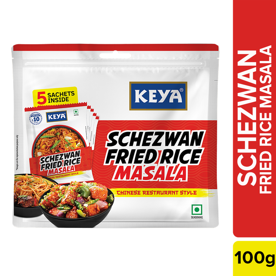 Keya Schezwan Fried Rice Masala Pouch (Pack Of 5)