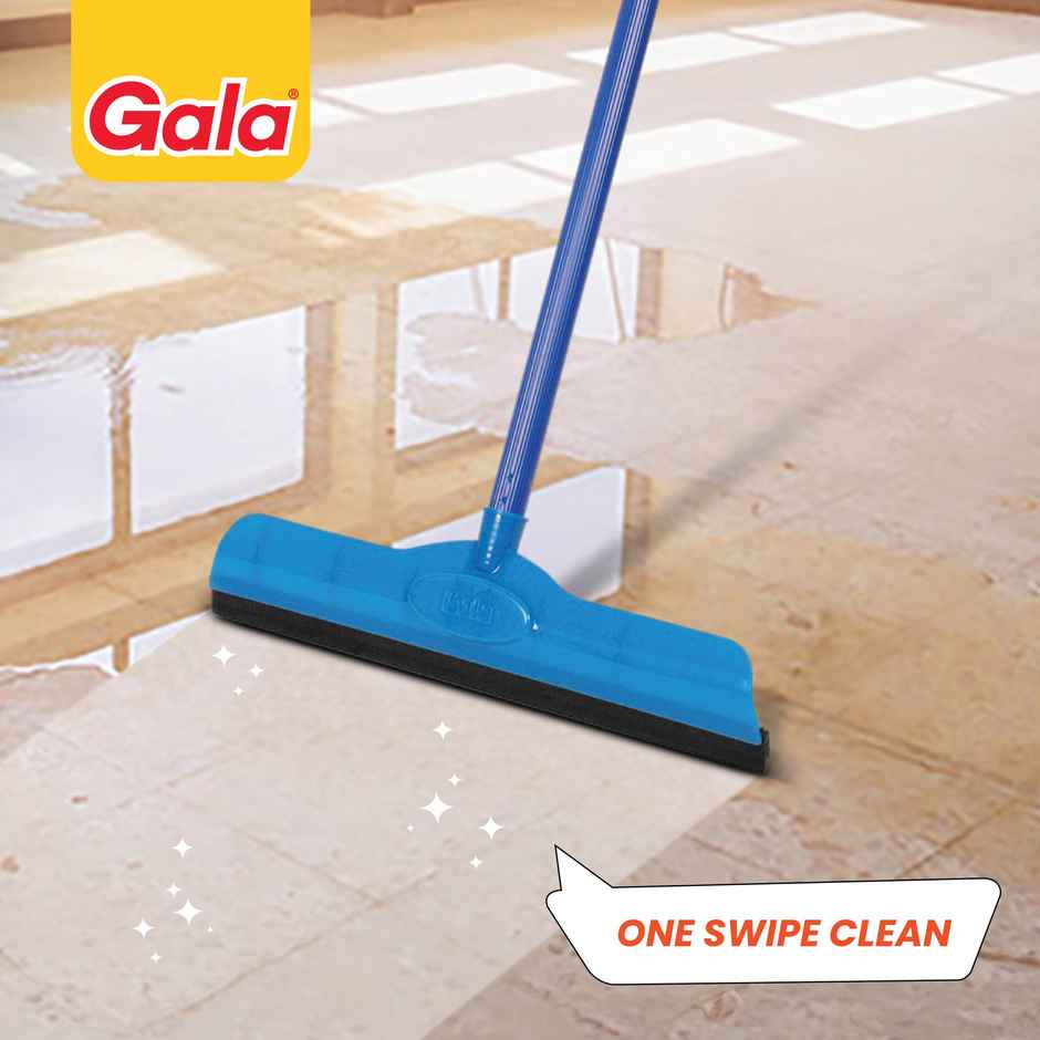 Gala Double Lip Bathroom And Floor Wiper, Blue