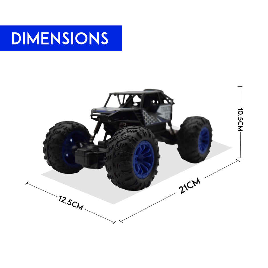 SEEDO Remote Control Car 1:18 , 2.4 GHz, Type-C Rechargeable, Fast Speed Rock Crawler | Blue