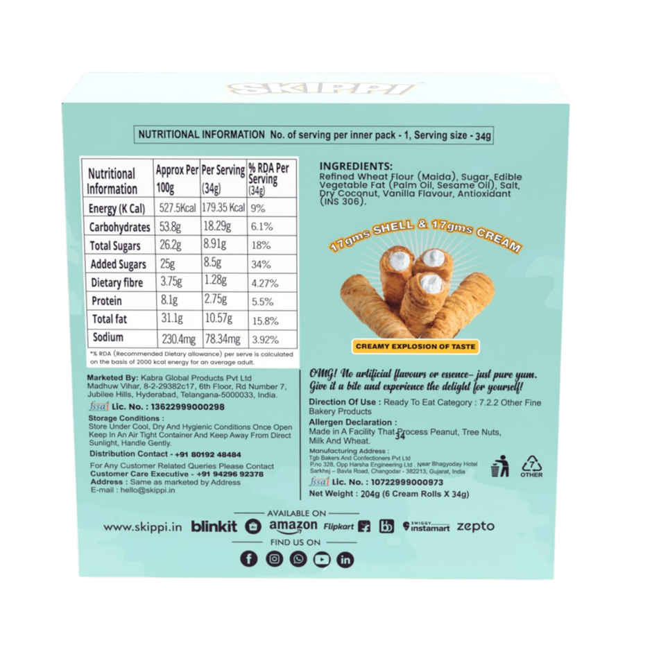 Skippi Icepops Sweet Vanilla Cream Roll
