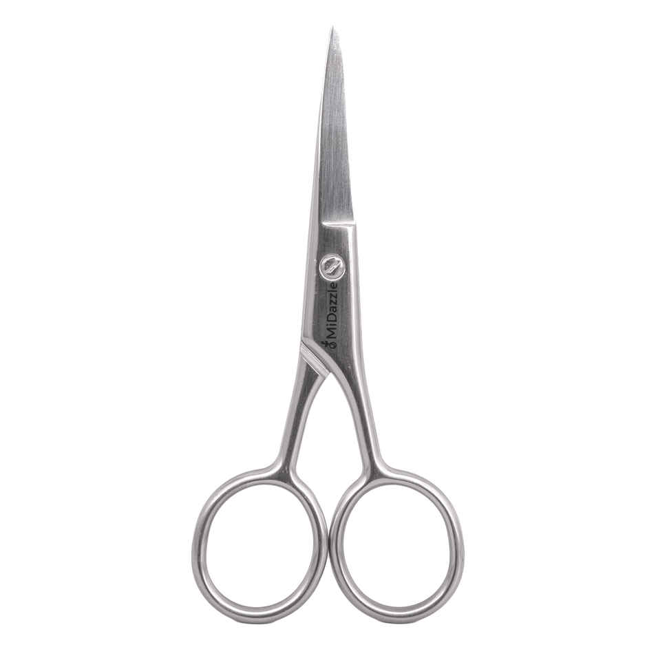 Midazzle Grooming Scissor Stainless Steel, for Nose, Eyebrows, Beard and Moustache Trimming