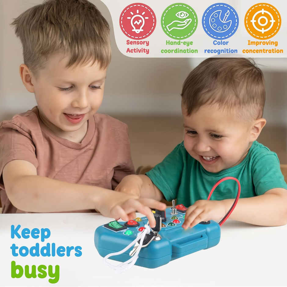 Kidology Busy Board Activity Toy For Toddlers | Blue