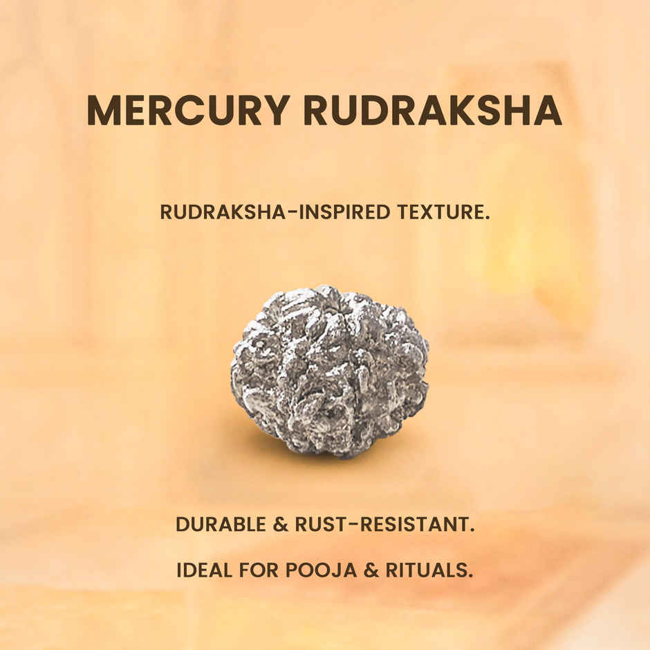 Pure Mercury Rudraksha Bead for Spiritual Use | Svasti