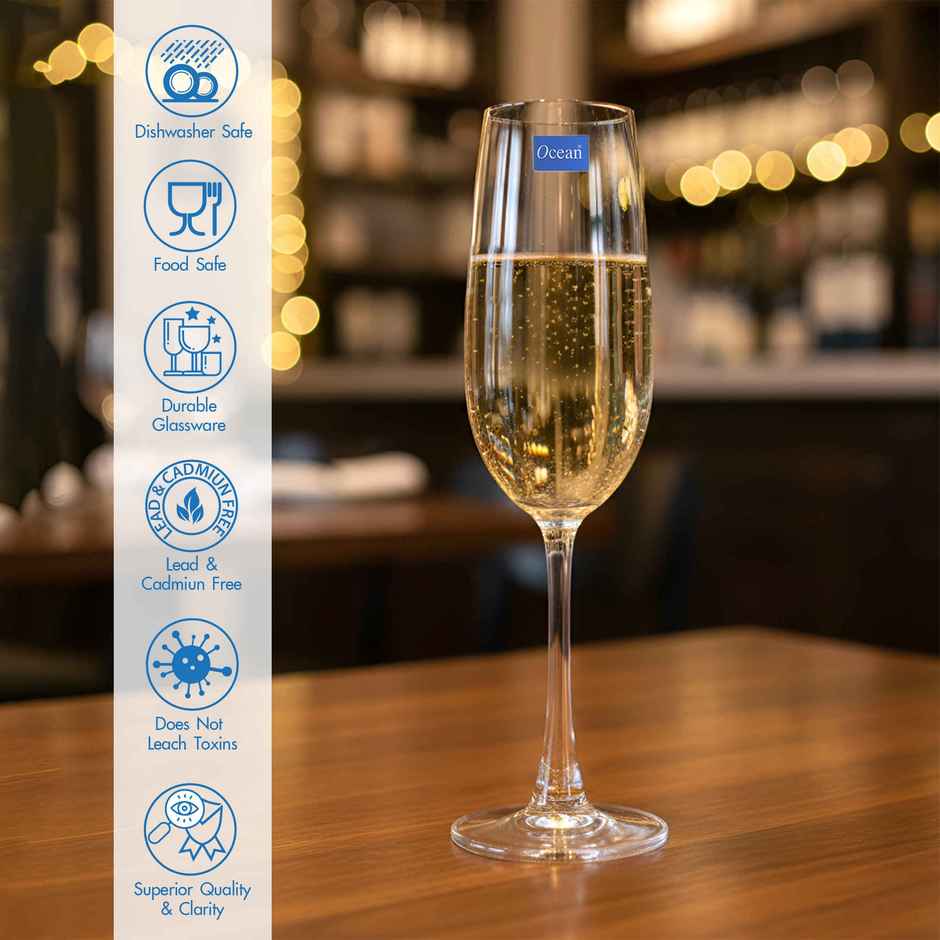 Ocean Madison Champagne Glass | 210 ml | 2 pcs