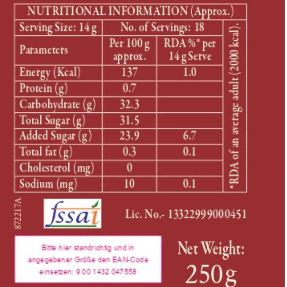 Darbo Strawberry Reduced Sugar Jam 80% Fruit Content Breakfast Jam