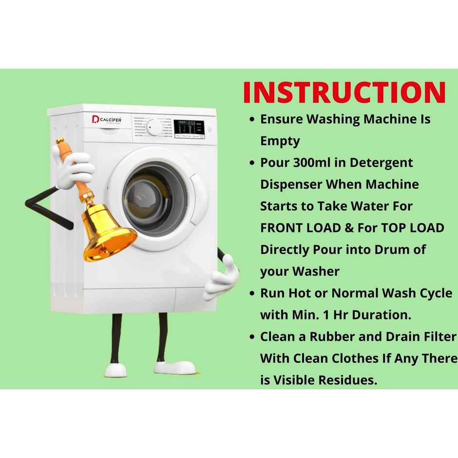 Dcalcifer Washing Machine Cleaner and Descaler Liquid