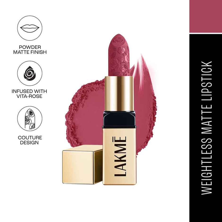 Lakme Rouge Bloom Powder Matte Bullet Nude Nectar 201