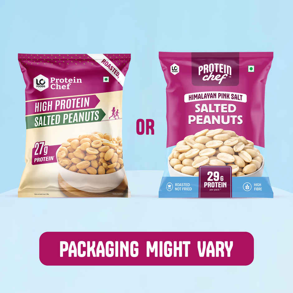 Protein Chef Himalayan Pink Salted Peanuts | Roasted Healthy Snacks