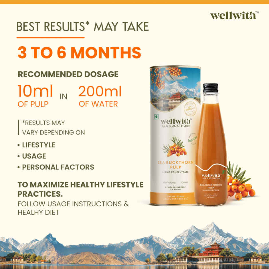 Wellwith Sea Buckthorn Pulp