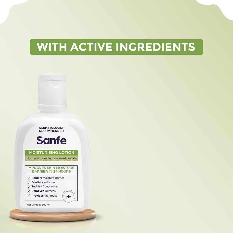 Sanfe Moisturising Lotion | Improves Skin Moisture Barrier In 24 Hours | For All Skin Types