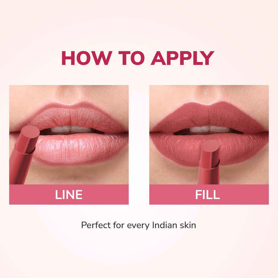Mila Beaute Pout It Out Matte Lip Crayon Highly Pigmented Enriched With Jojoba Oil Rapunzel