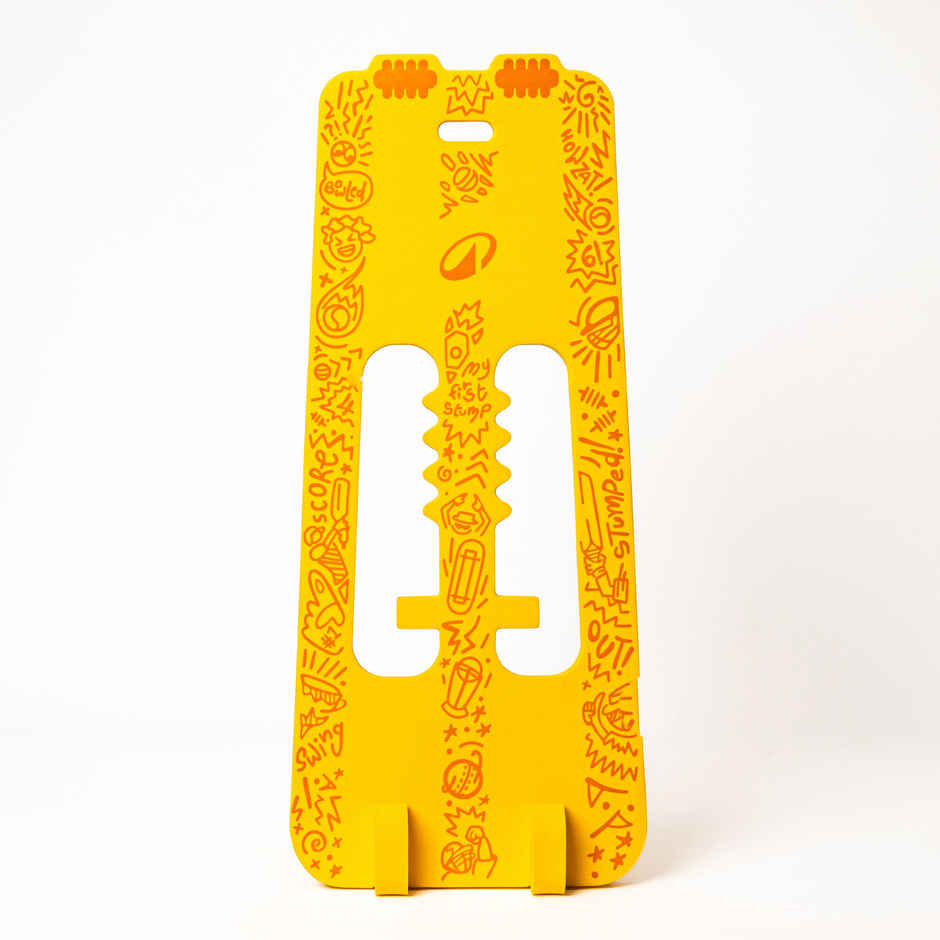 Decathlon FLX Self Assembling Foam Cricket Stumps | Yellow