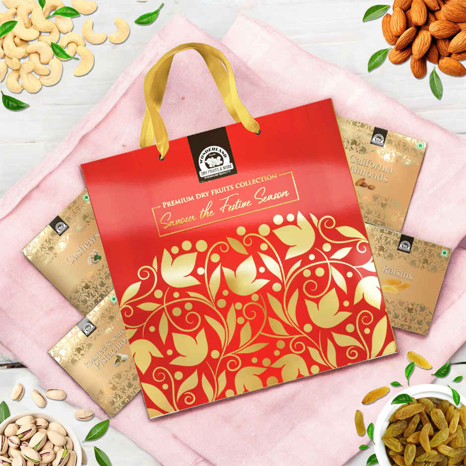 Wonderland Foods Roasted & Salted Dry Fruits Gift Box