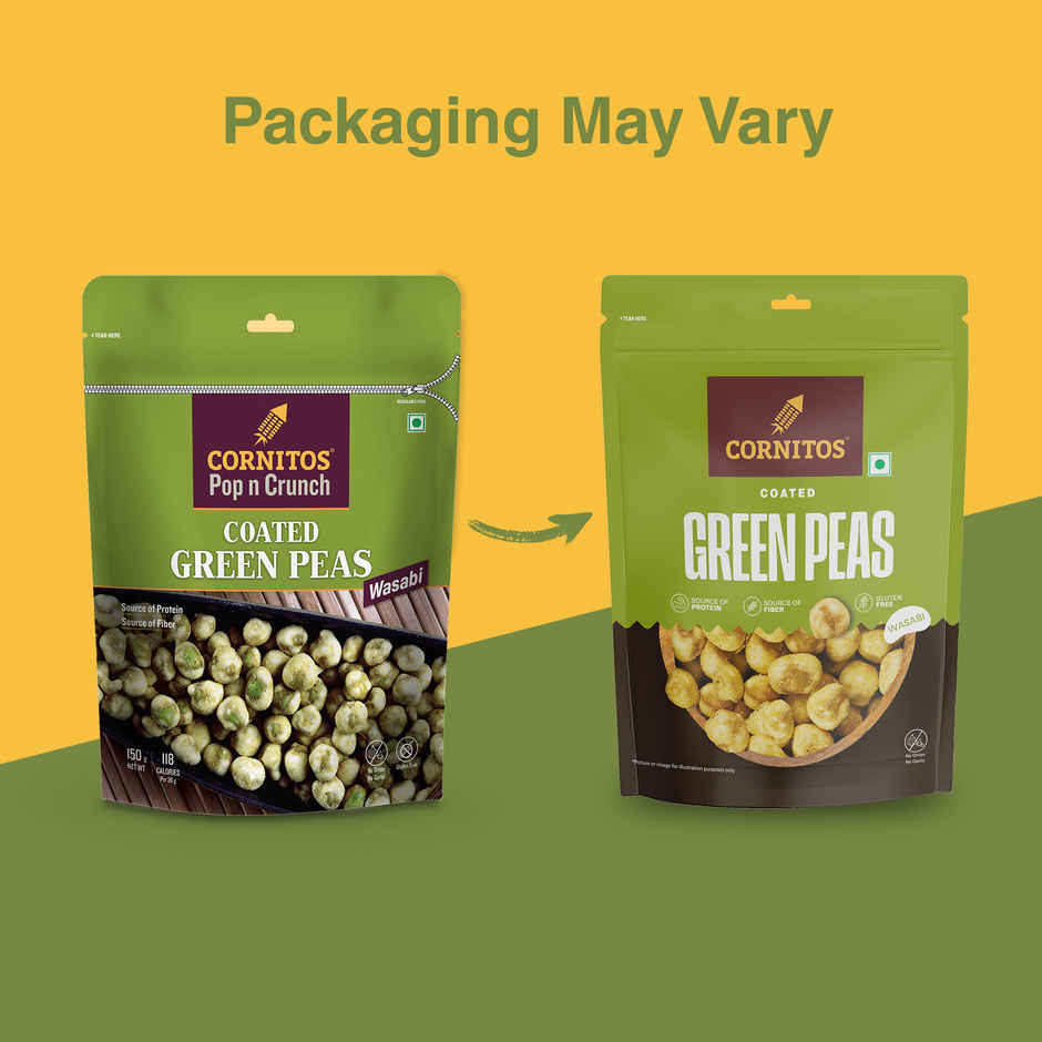Cornitos Coated Green Peas - Wasabi
