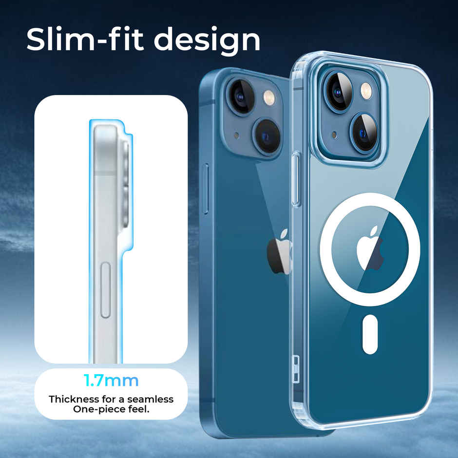 Artistque Case for Iphone 13 Mini Back Cover - Transparent Clear Magsafe