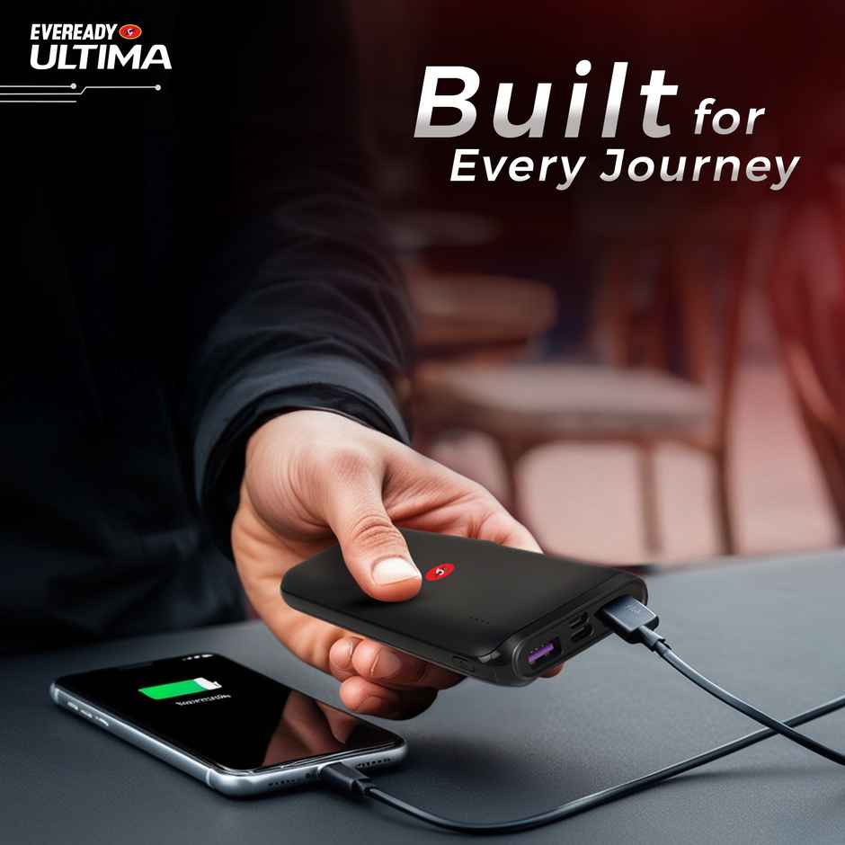 Eveready Ultima 10000 mAh Regular | Power Bank With Cable and Analog Display - PB01