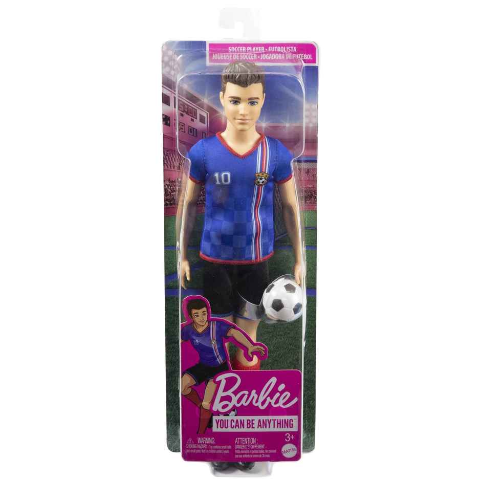 Barbie Soccer Doll - Cropped Hair | Colorful Uniform |Soccer Ball |Cleats |Tall Socks |Great Sports