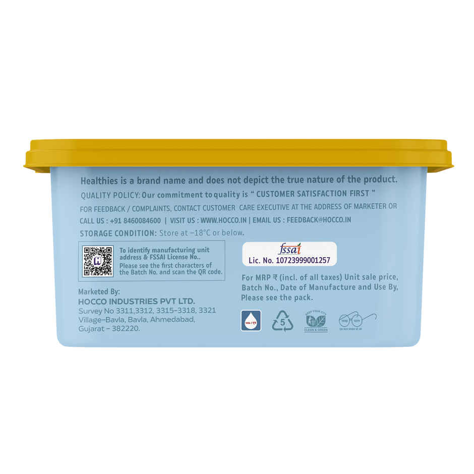 Hocco Healthies Creamy Vanilla Ice Cream Tub