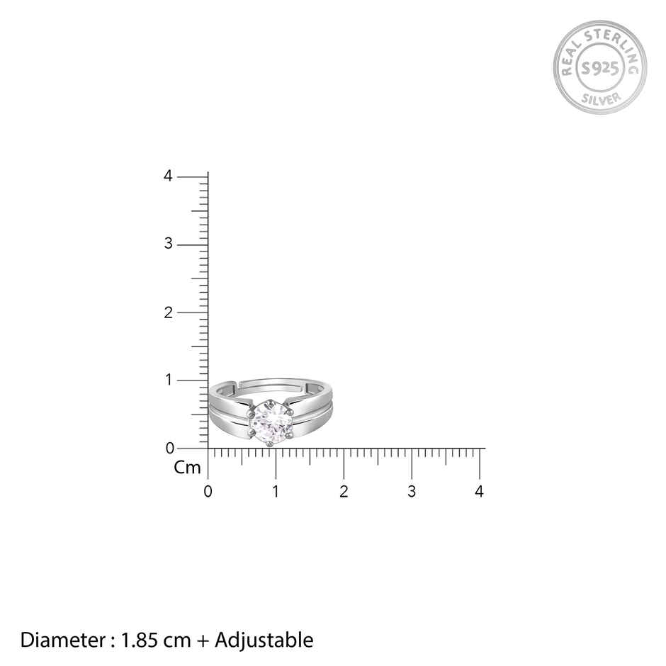 Giva Silver Gallant Band For Him