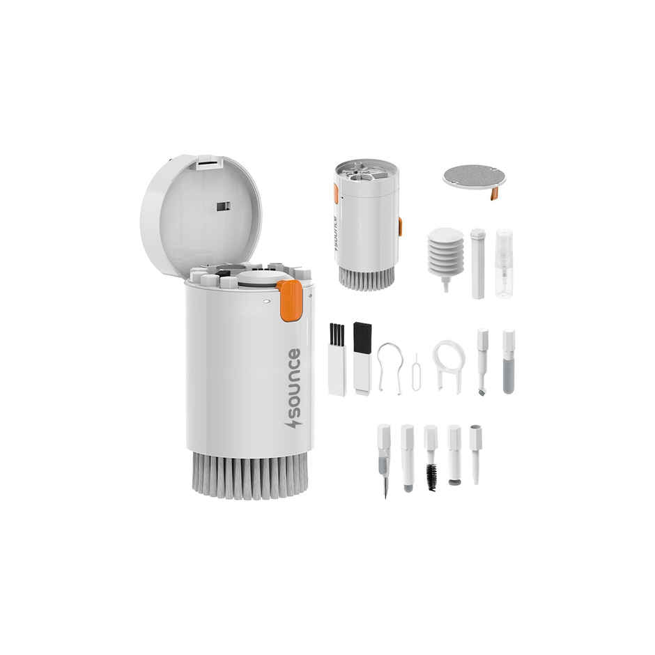 Sounce 20 in 1 Multi Use Laptop & Gadget Cleaning kit with Dust Removal Blown - White
