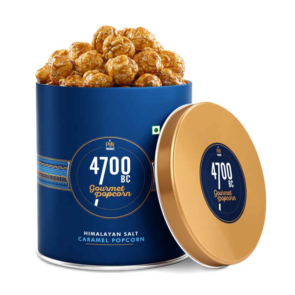 4700BC Himalayan Salt Caramel Gourmet Popcorn | Tin