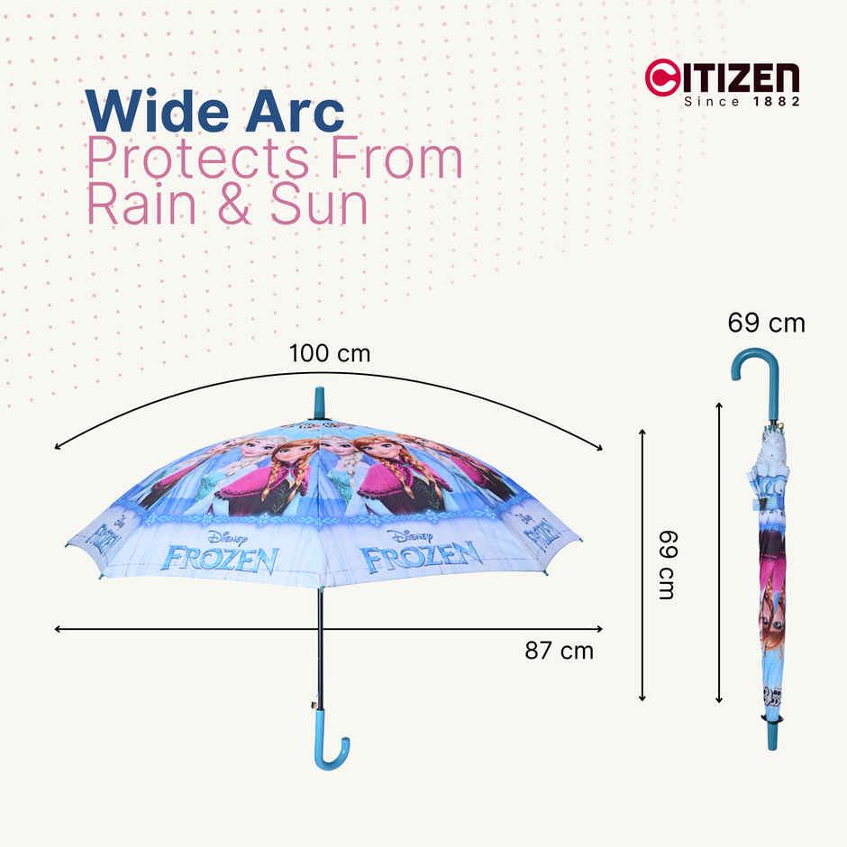 Citizen Kids School Umbrella | 2 Fold | 19 Inch | Frozen Printed