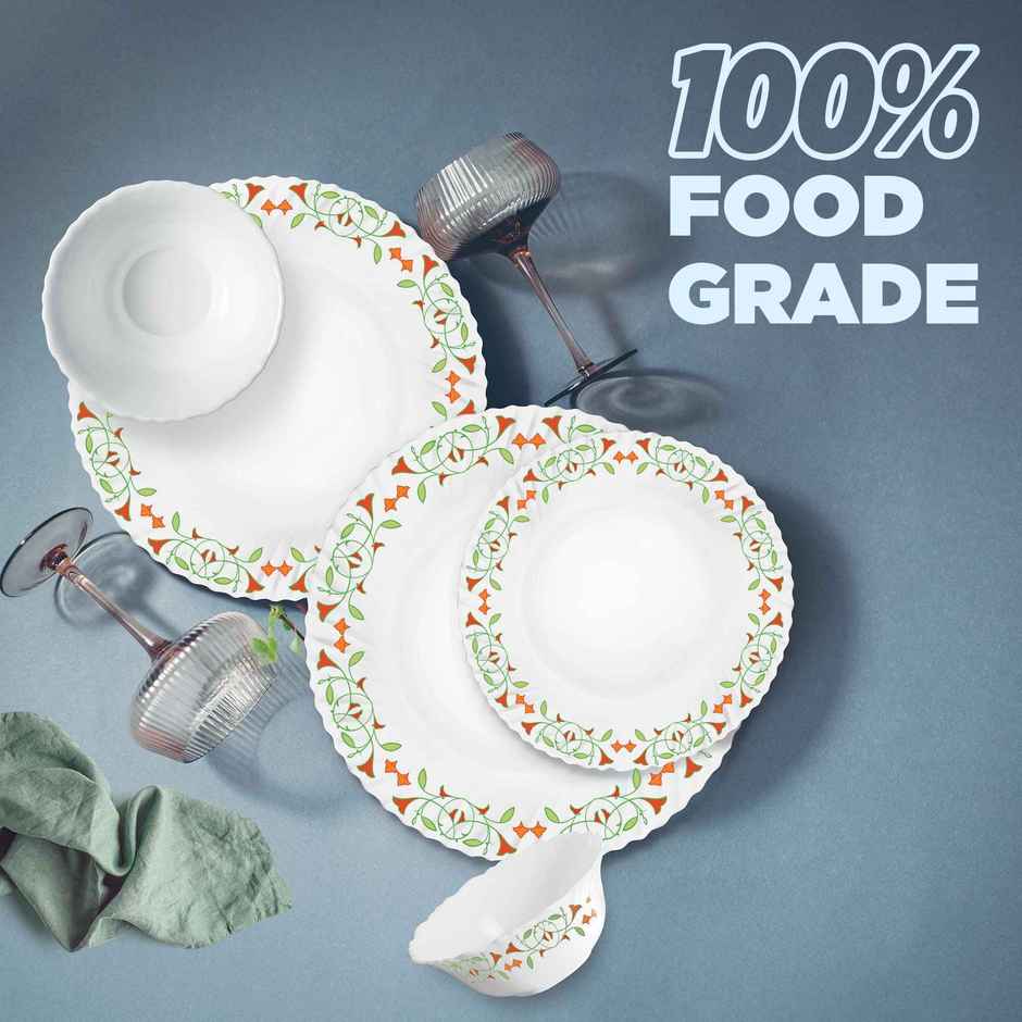 Treo by Milton Opalware Aurelia Meena Dinner Set