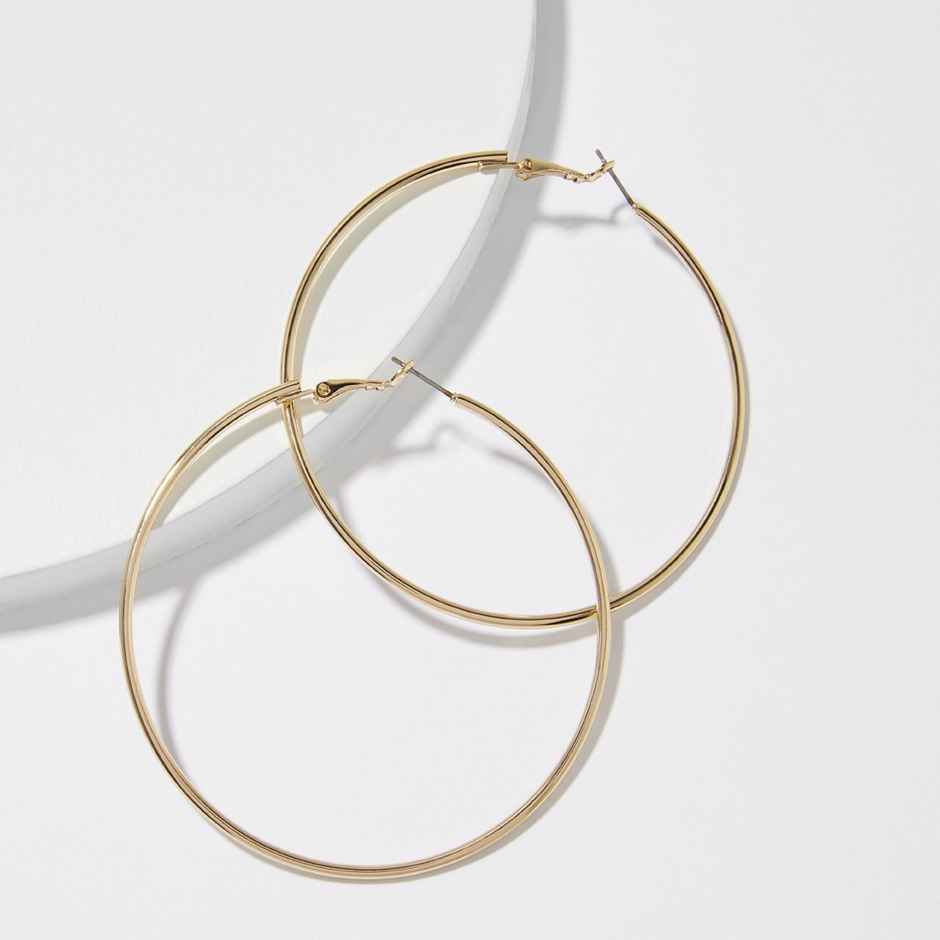 Accessorize London Women old Medium Simple Hoop Earring