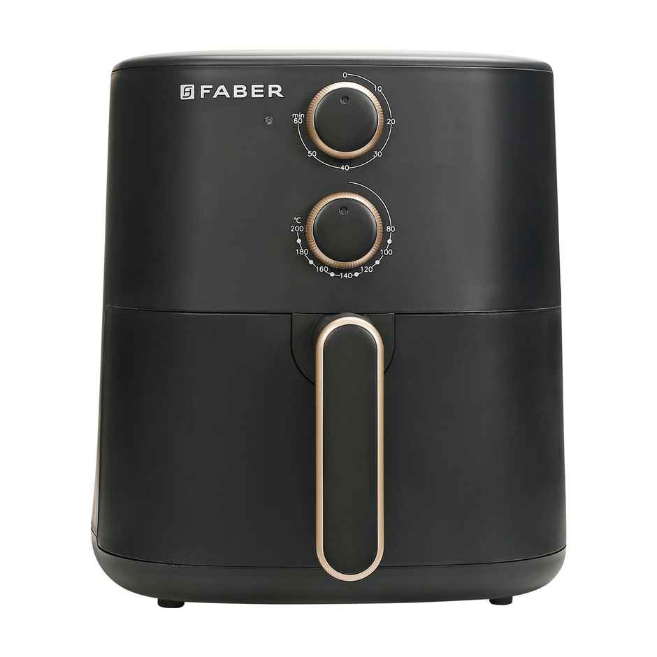 Faber 6L 1500W Air Fryer | 360 Air Cooking, Temperature & Time Control, Non-Stick | Black