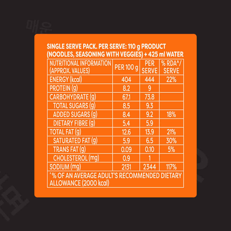 Knorr Korean Ramen Spicy Jjajangmyeon Veg Meal Combo