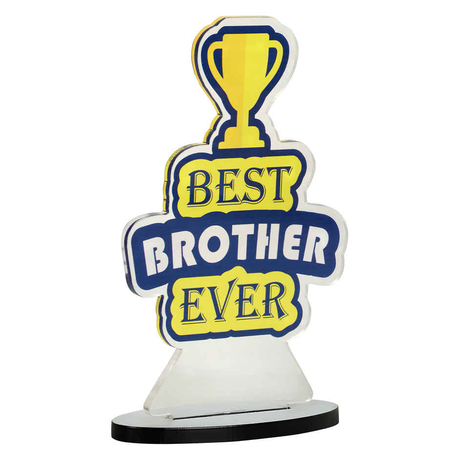 Quace Best Brother Ever Acrylic Trophy