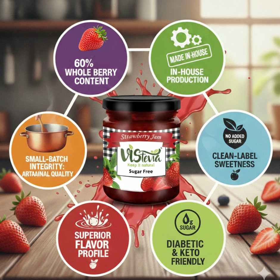 Vistevia Sugar Free Strawberry Jam