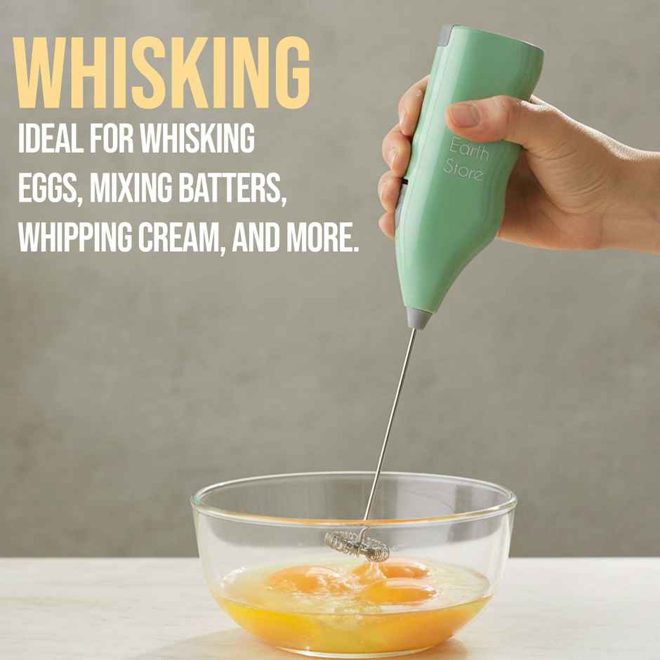 The Earth Store Handheld Assorted Electric Coffee Frother | Battery Operated