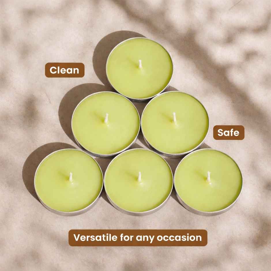 IRIS Lemongrass Scented Tealight Candles | Pack of 10