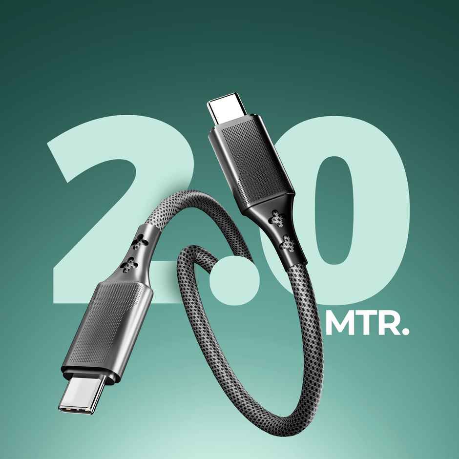 UBON 2mtr 65W Fast charging Type C to C Braided Cable