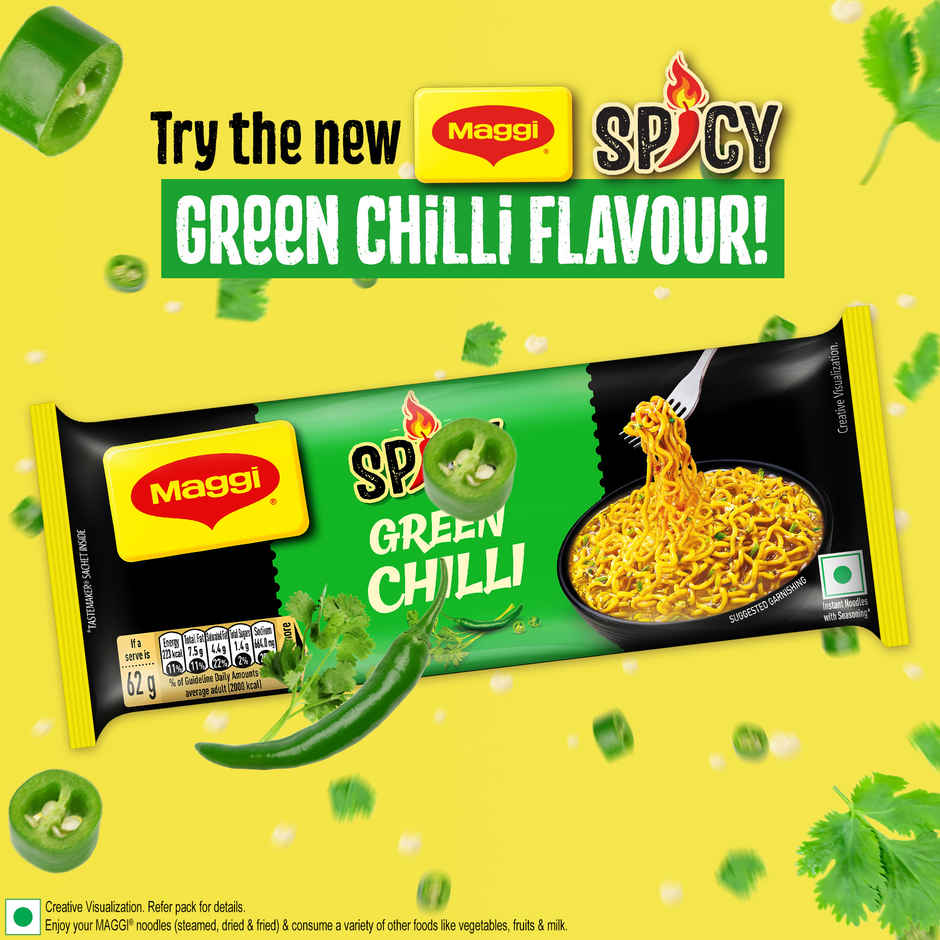 Maggi Spicy Green Chilli Noodles | Instant & Easy Snack