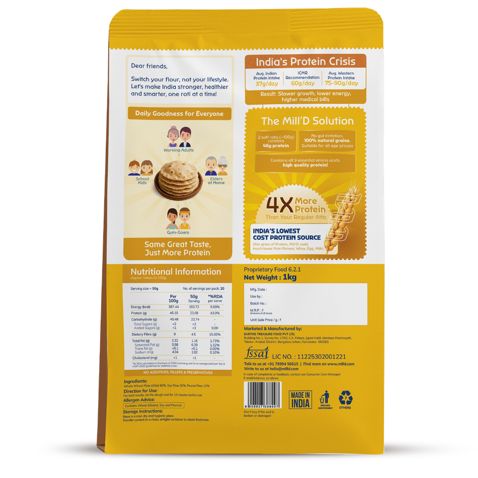 Mill'D High Protein Atta