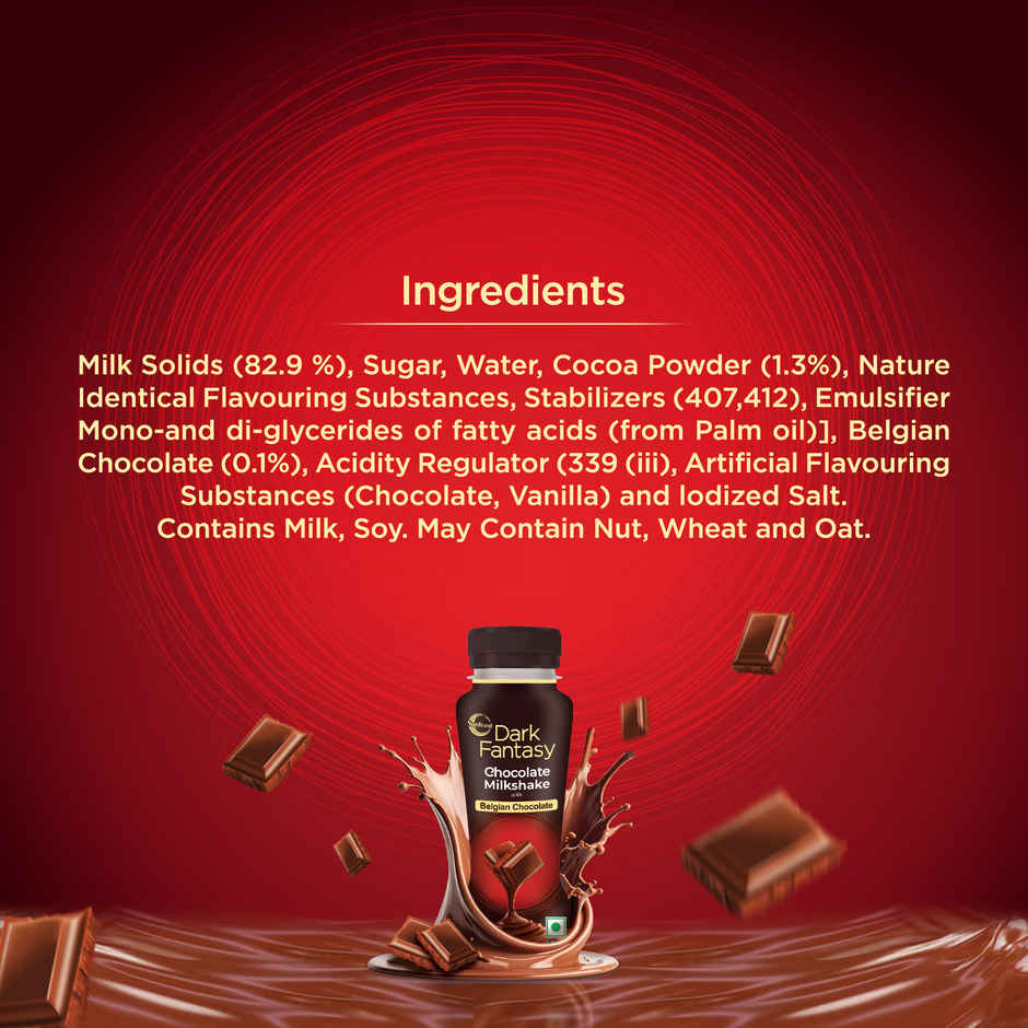 Sunfeast Dark Fantasy Chocolate Milkshake With Belgian Chocolate Combo 