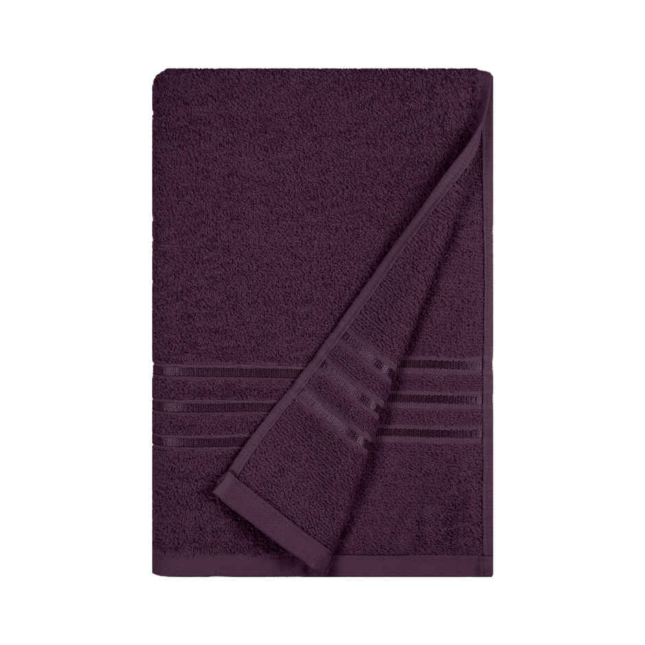 Home Elegance by My Trident Comfort Living Cotton Bath Towel | 28 in x 55 in | Black Current