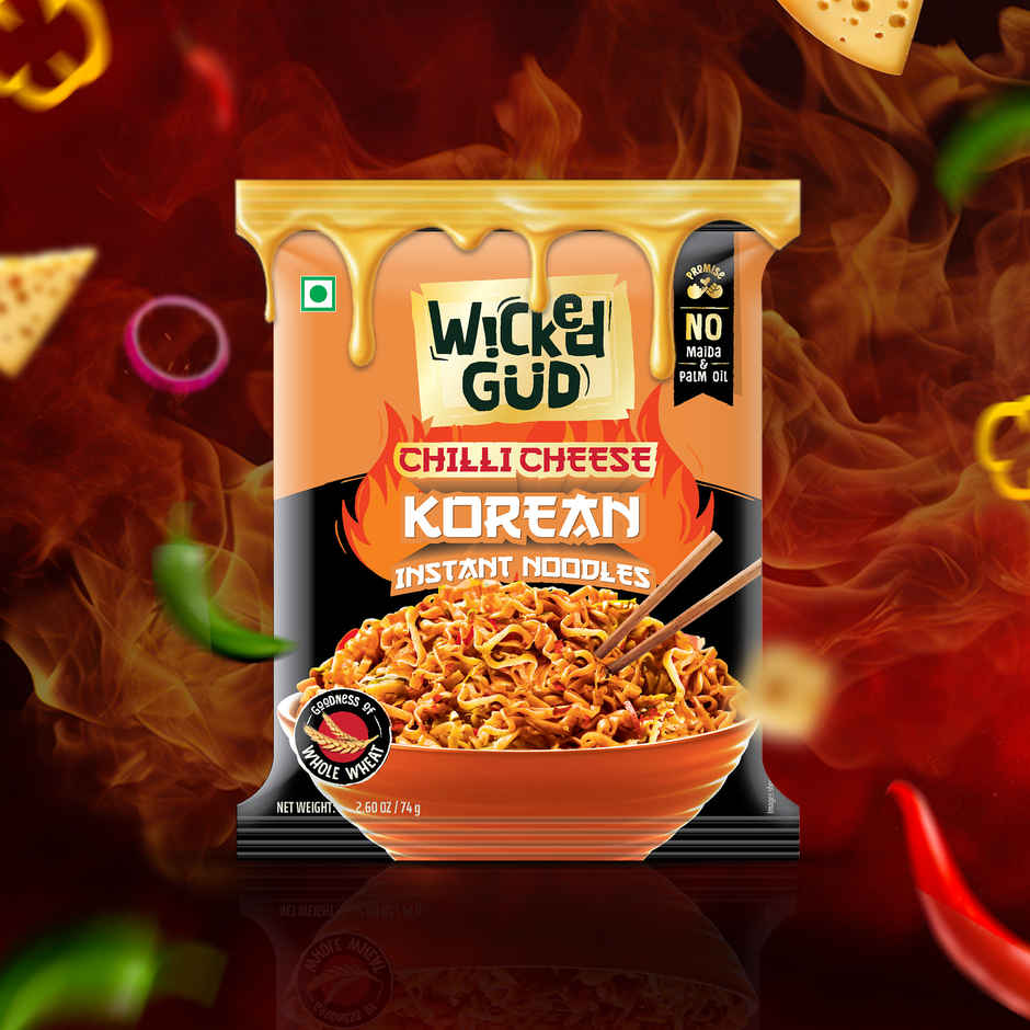 Wickedgud Chilli Cheese Instant Korean Noodles