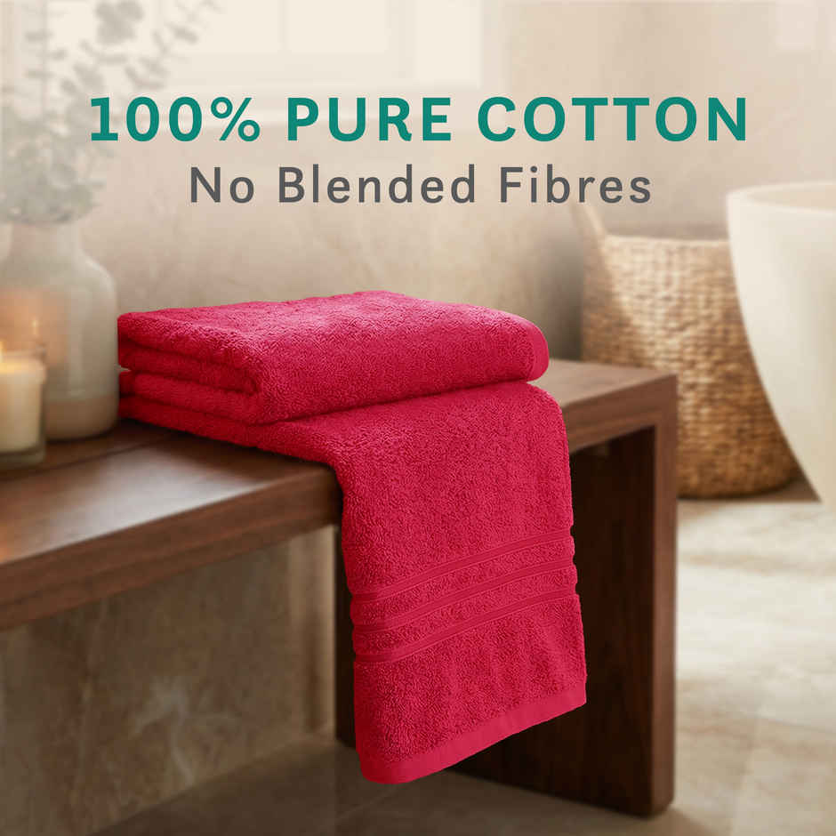 Mytrident Comfort Living Cotton Bath Towel | 28 in x 55 in | Candy Glow