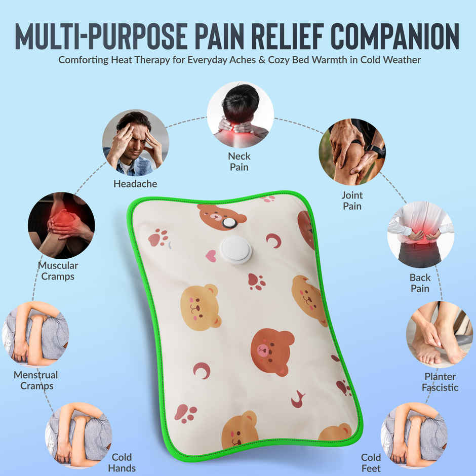 Aroma HGB2 Heating Warm Gel Bag For Backpain,Cramps, Bedwarmers, Joint Pain Relief Design May Vary