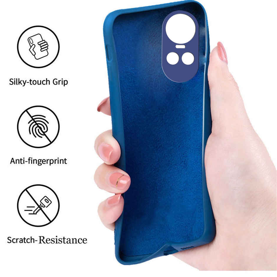 Artistque Case for Oppo Reno 10 5g / Oppo Reno 10 Pro 5g Back Cover - Plain Liquid Silicone Case