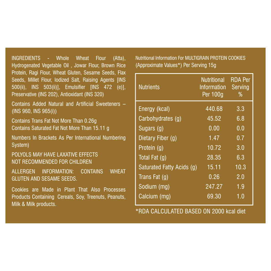 CookieMan Premium Multigrain Protein Cookies Biscuits