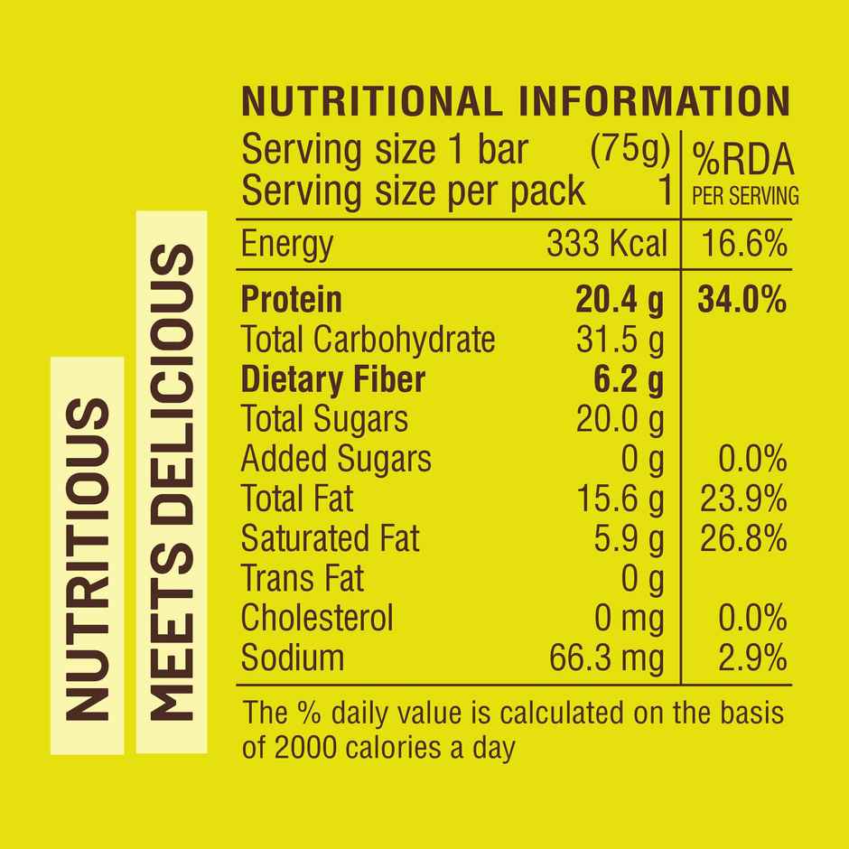 RiteBite Max Protein 20g Protein Bar Date & Almond