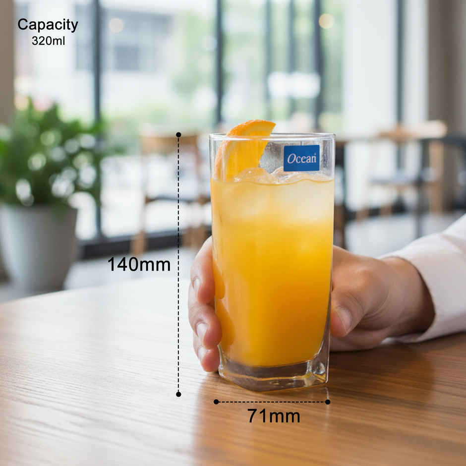Ocean Plaza Water Glass | 320 ml | 6 pcs