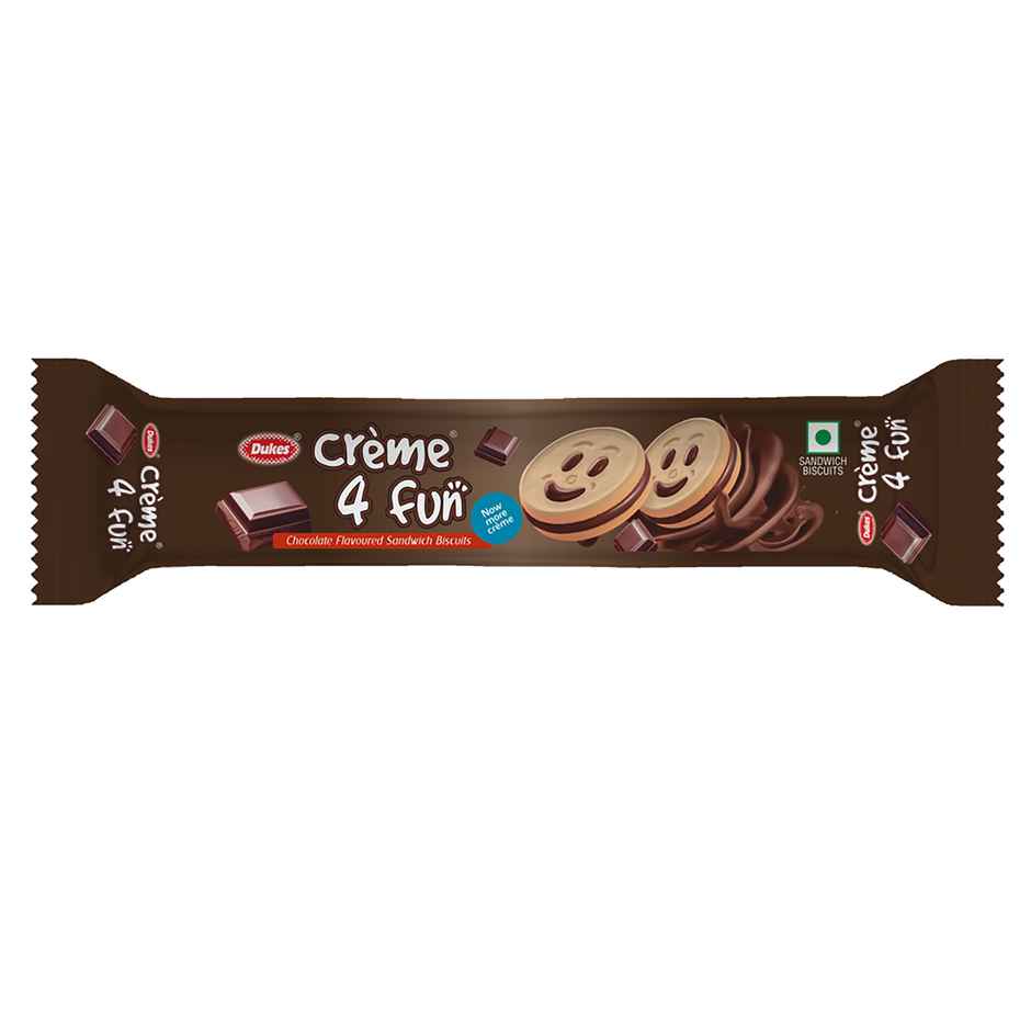 Dukes Creme 4 Fun Chocolate Flavoured Sandwich Biscuits