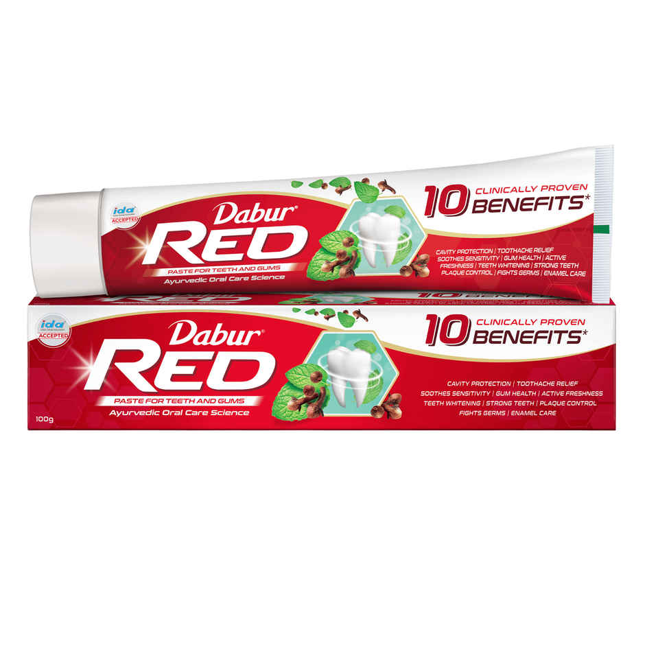 Dabur Red India's No.1 Ayurvedic Fluroide Toothpaste
