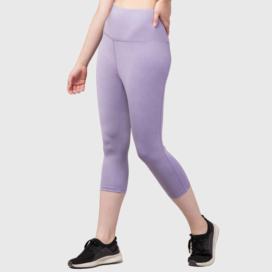 Fflirtygo Women's Capri 4 Way Stretch Slim Fit Leggings Fsc | Lavm | L